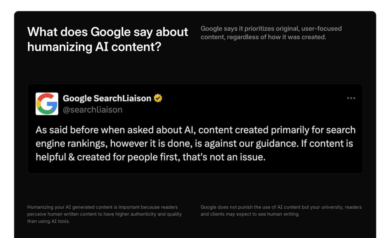 Directives de Google pour le contenu de l'IA
